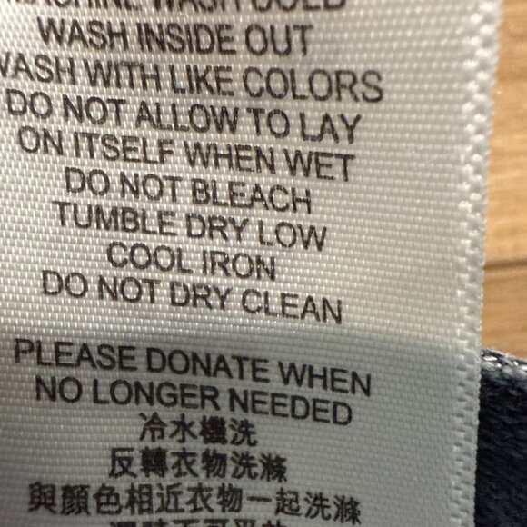 Levis 511 Slim Straight Leg Jeans Womens 16 Blue Dark Wash Mid Rise Zip 28 X 28 - Picture 8 of 14